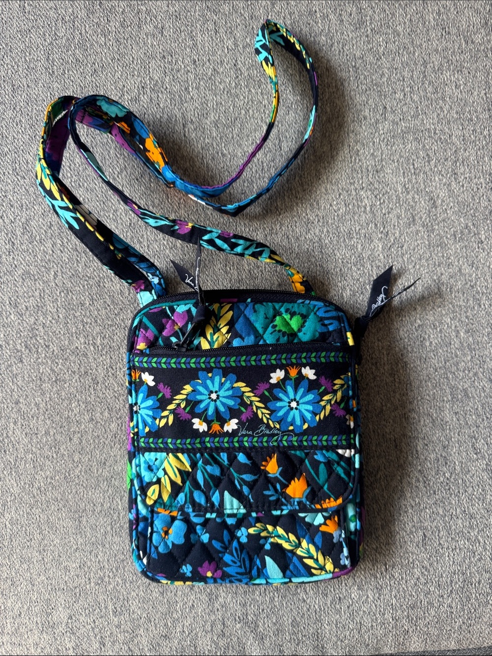 Vera Bradley Hipster Crossbody Midnight Blues
